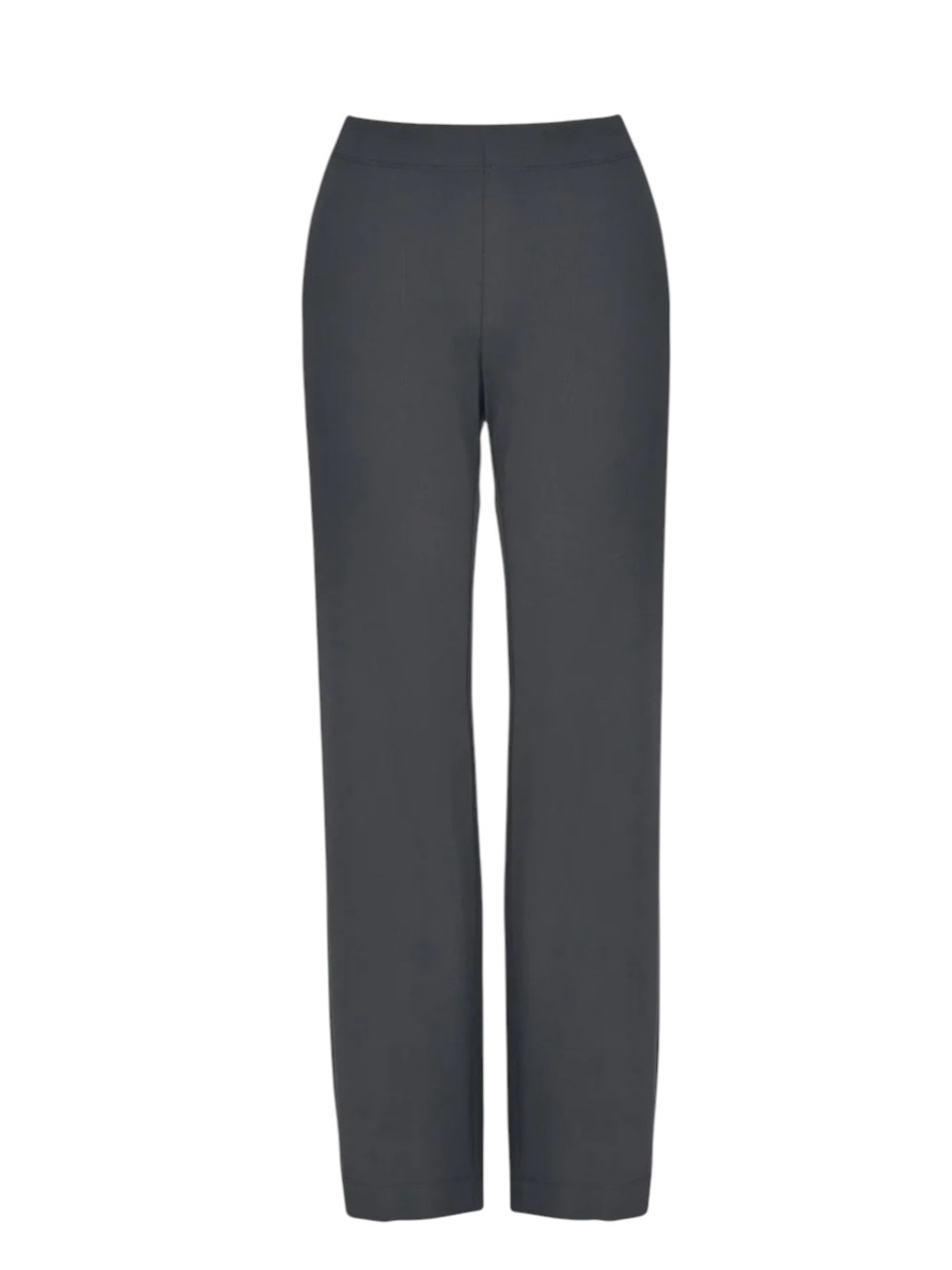 Alembika Essential Straight Leg Pants Charcoal Subtle Stripe NWT Minimalist - Picture 13 of 13